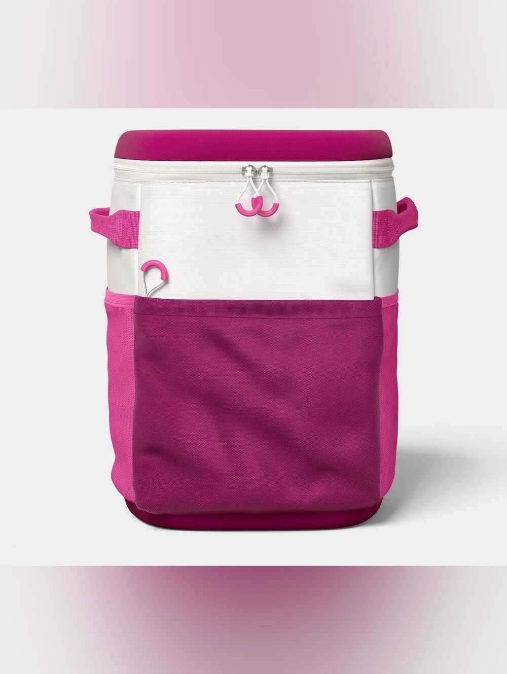 24 Cans 20.7 Quart Soft sided Pink Sun Squad Backpack Cooler